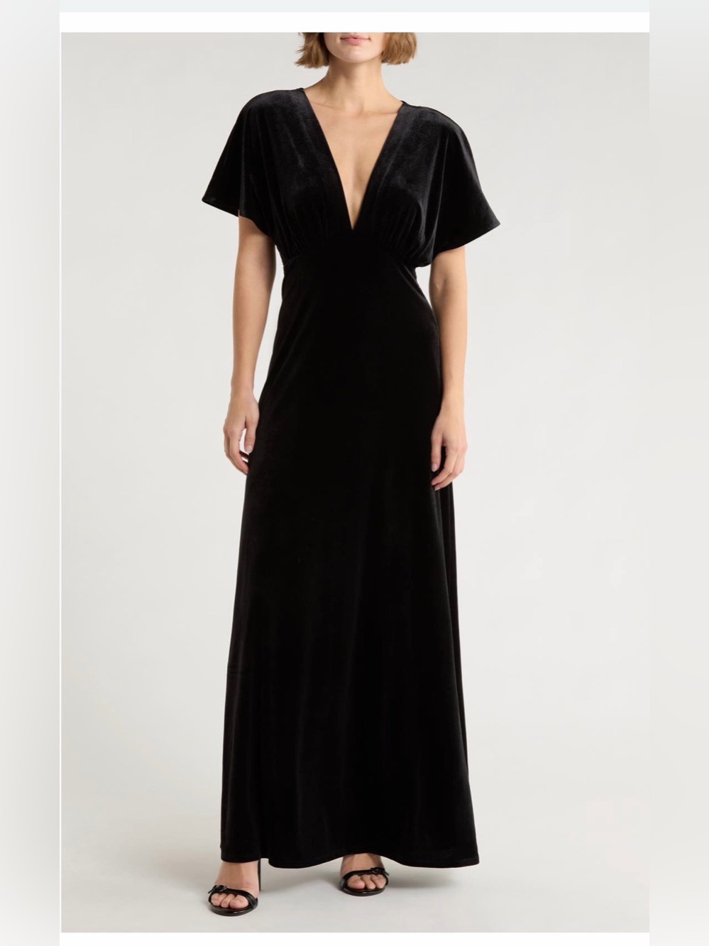 Love By Design Paige Velvet Maxi Dress Sz L
